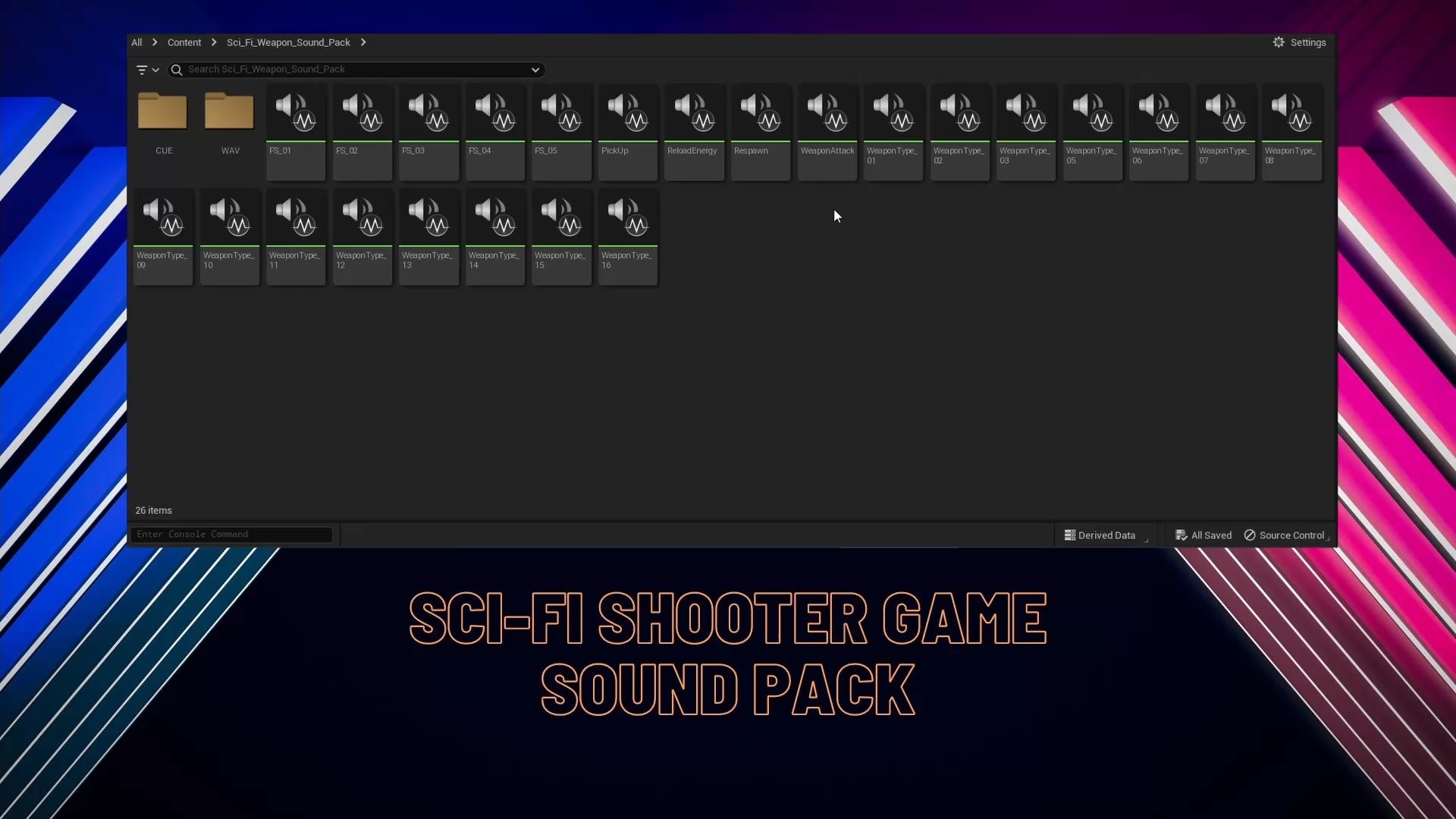 SciFi Shooter Game Sound Pack in Sound Effects UE Marketplace